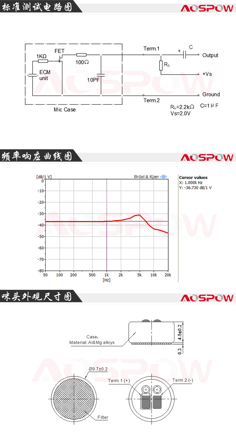 領(lǐng)夾麥全指向咪頭產(chǎn)品規(guī)格書尺寸