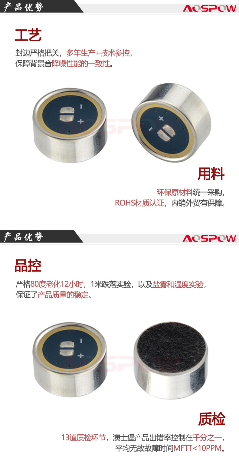 1465降噪咪頭產(chǎn)品優(yōu)勢