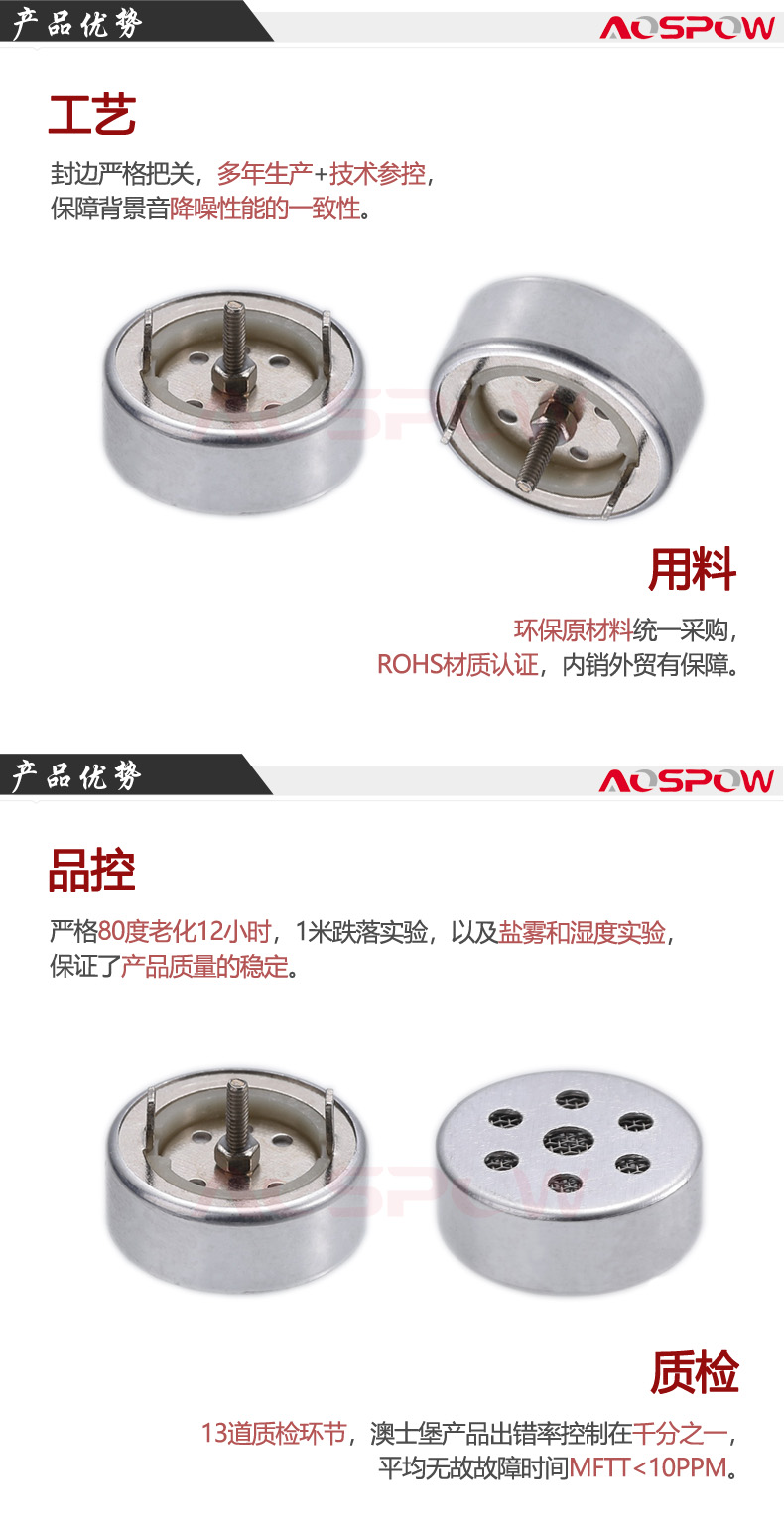 大振膜咪頭產(chǎn)品優(yōu)勢(shì)