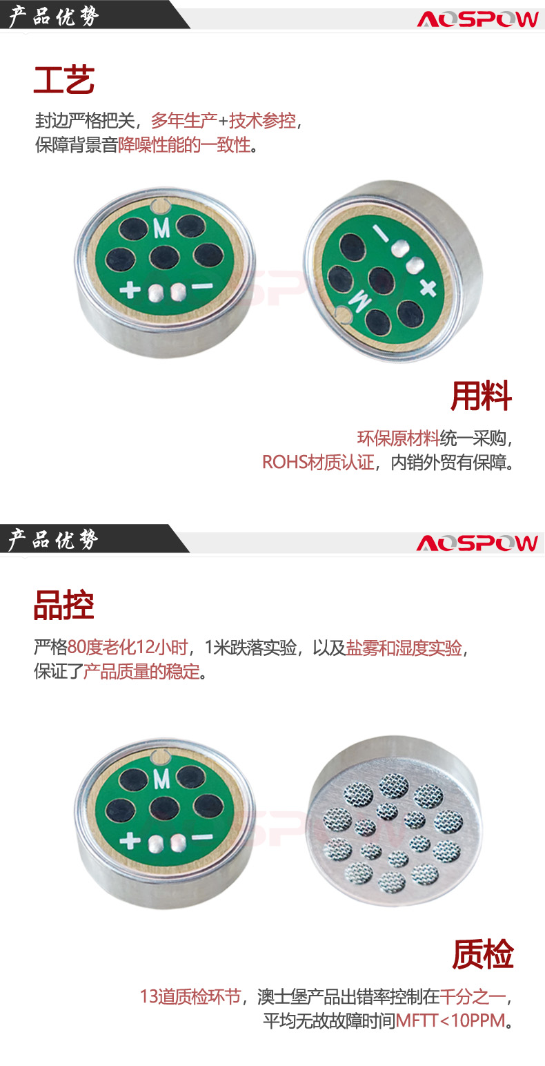 25mm主播直播麥克風(fēng)咪頭產(chǎn)品優(yōu)勢