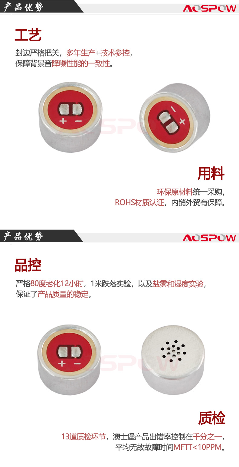 8045全指向咪頭產(chǎn)品優(yōu)勢(shì)